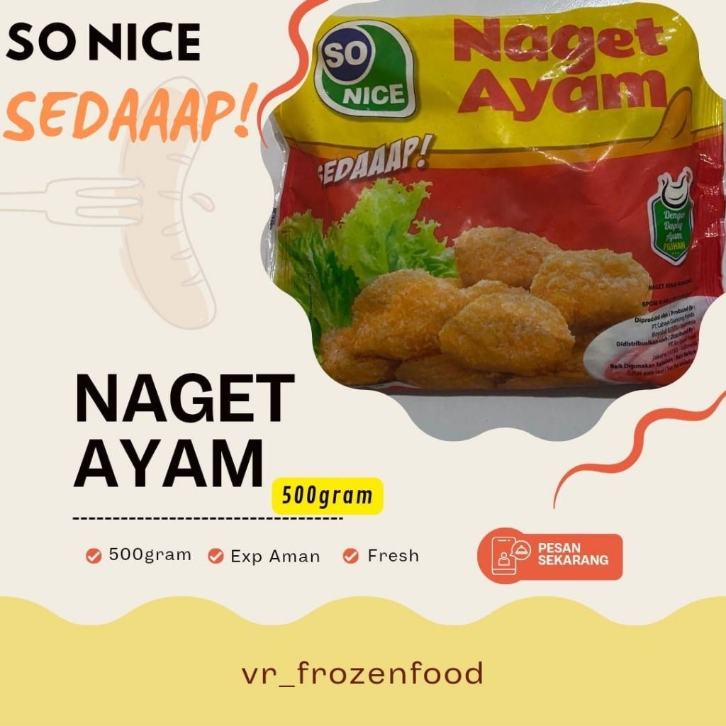 

Naget Ayam SEDAAAP! So Nice 500gram