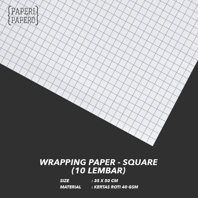 

Wrapping Paper Motif Square - Kertas Bungkus / Kado / Insert (10 pcs)