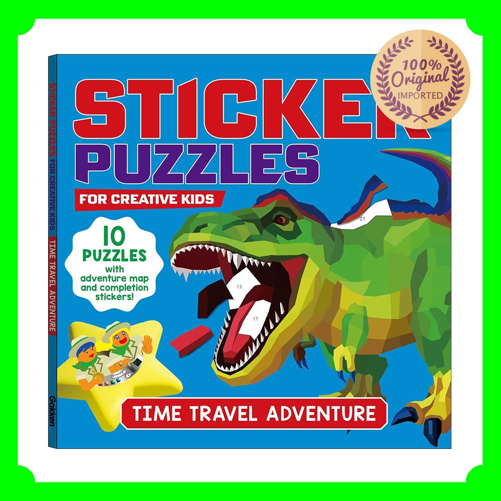 Buku Import Anak Gakken Sticker Puzzles Time Travel Adventures