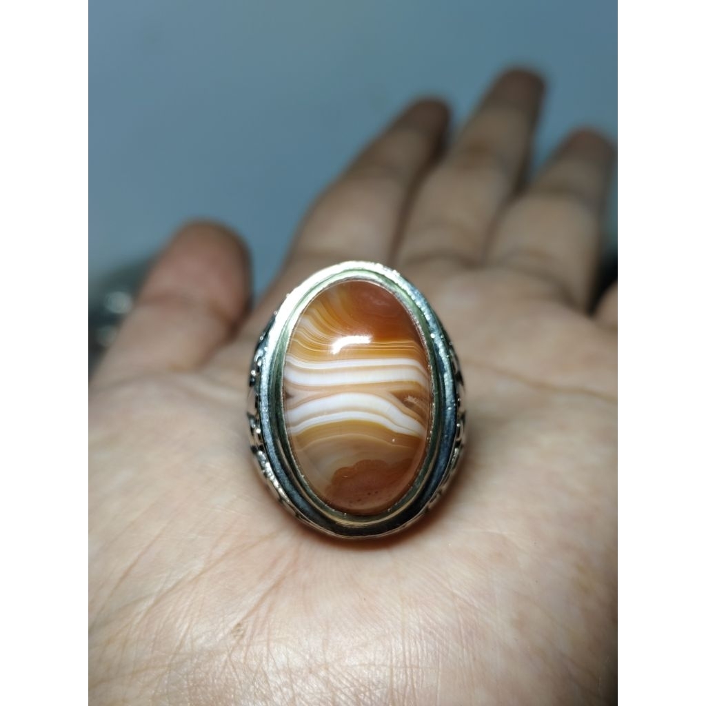 batu akik Sulaiman motif cantikk natural asli alam