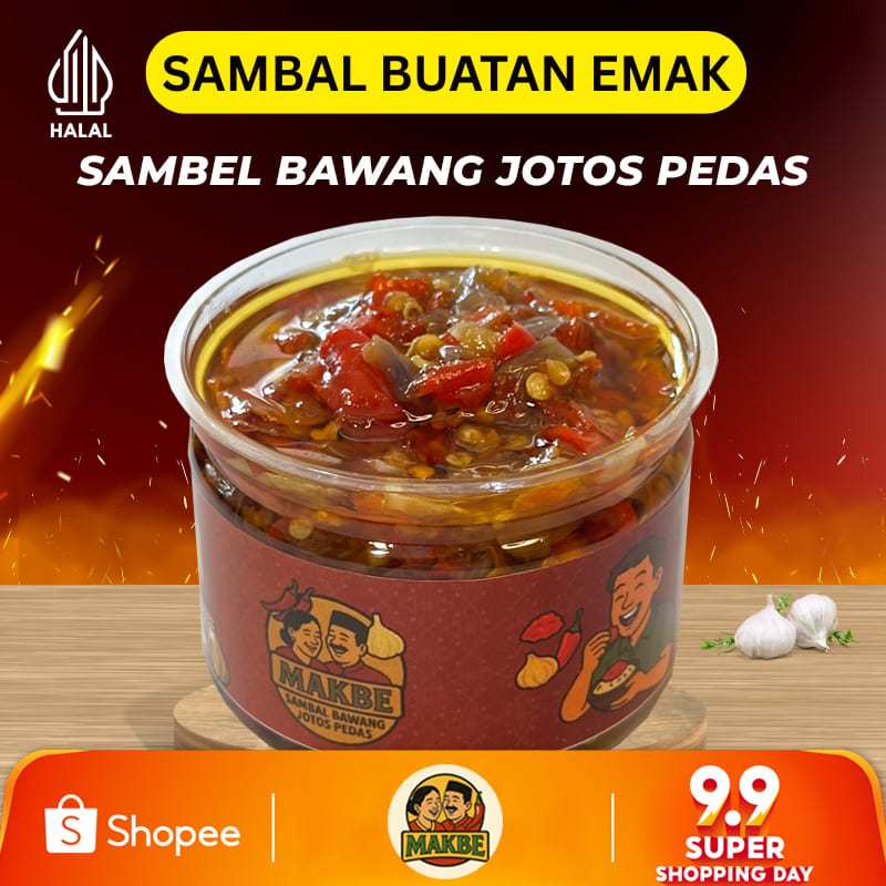 

BARU Sambal Bawang - Sambel Bawang Jotos Pedas 120 Gram - Kemasan Kaleng Siap Makan Asli Homemade - Original Viral Murah Enak Bikin Nagih