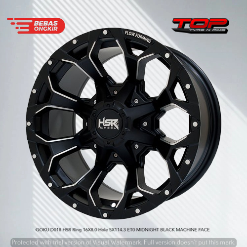Velg GOKU HSR Offroad Ring 16 - Pelek Mobil Xtrail Captiva Rush Terios Pcd 5X114 R16