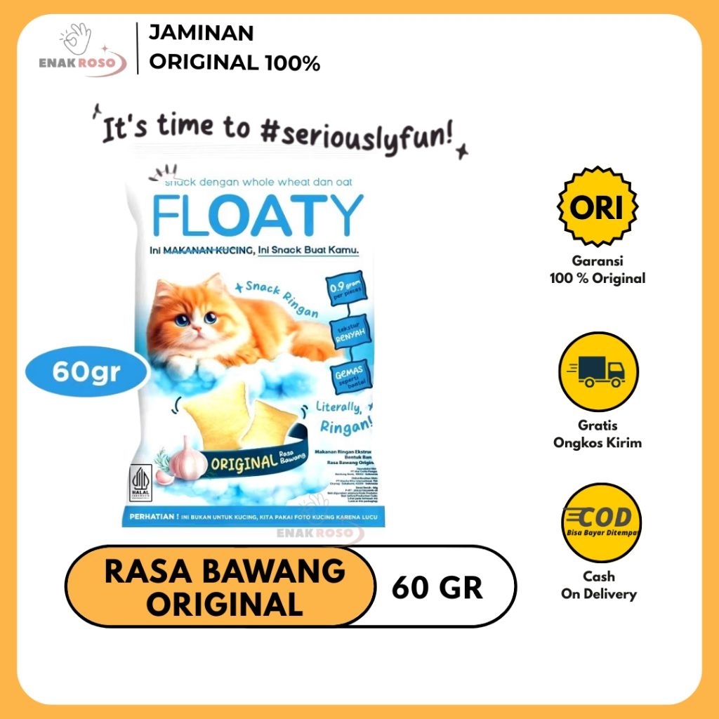 

Navi_Lezatoz Floaty Snack Cemilan Ringan Rasa Original 60Gr