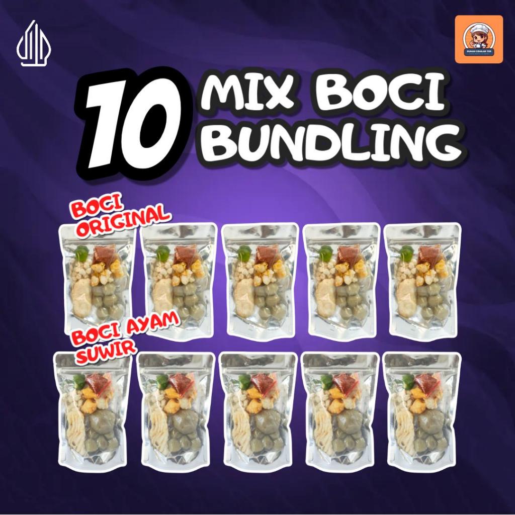 

Paket Mix 10 Bungkus ( 5 Boci Ayam Suwir 5 Boci Ori )