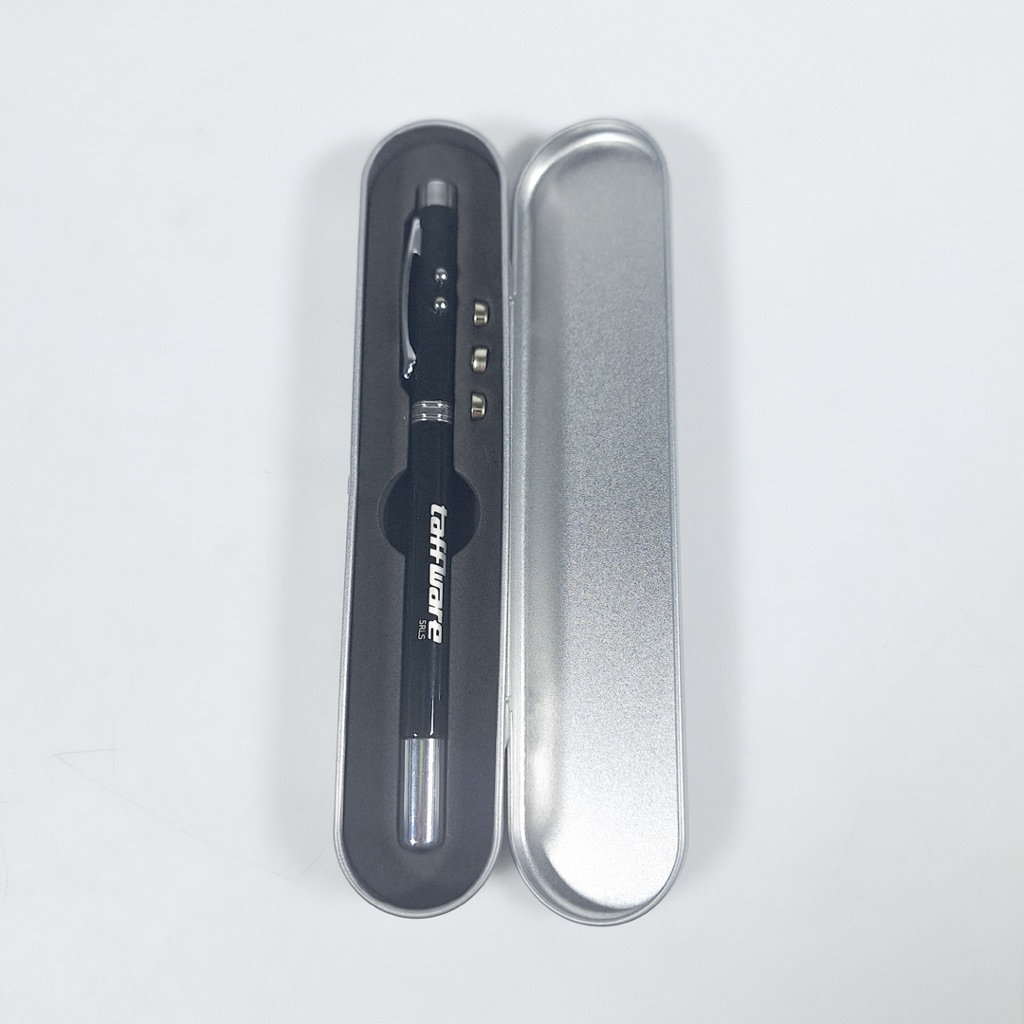 

Pulpen 5 in 1 Multifungsi Kado Pulpen dengan Box Laser Pointer Senter Penunjuk Arah