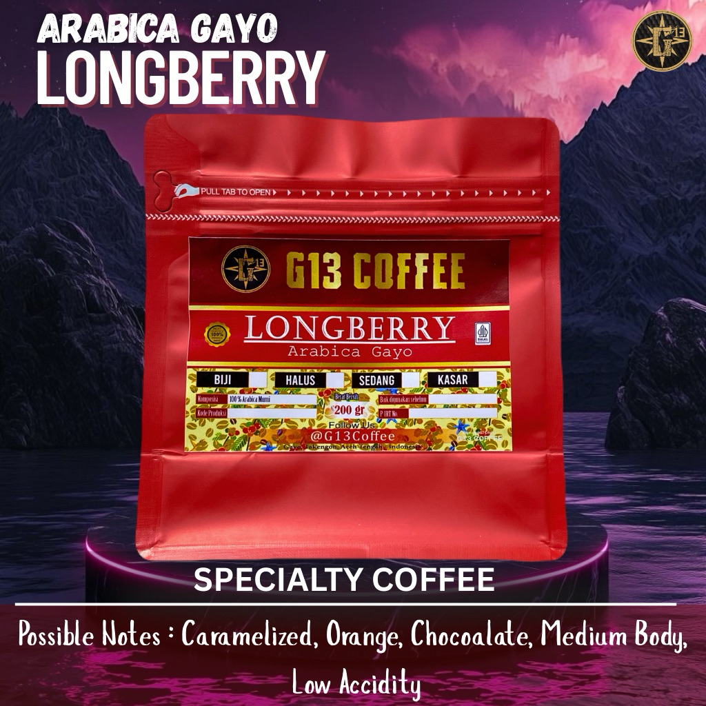 KOPI GAYO LONGBERRY ABYSSINIA ARABICA BIJI / BUBUK