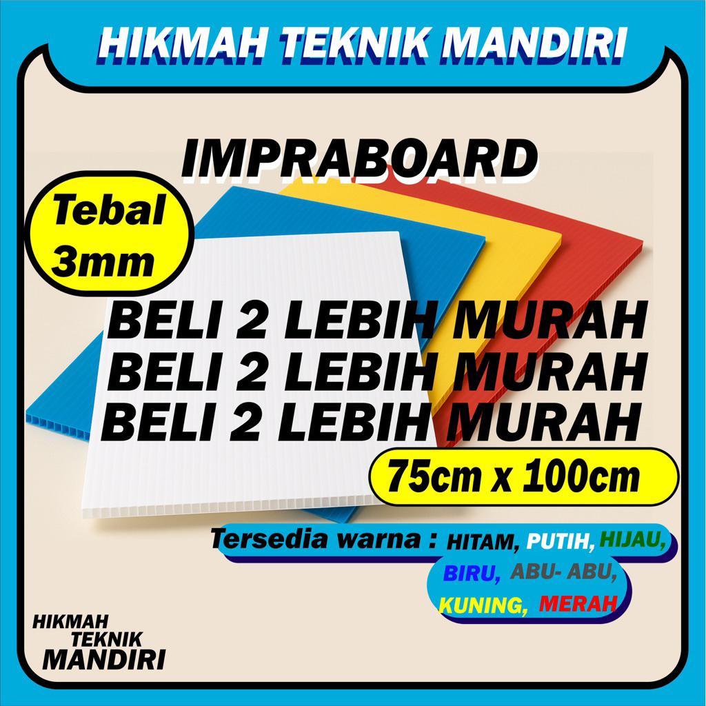 Impraboard / ALVABOARD tebal 3mm x 25cm x 25cm ( 2 LEMBAR )
