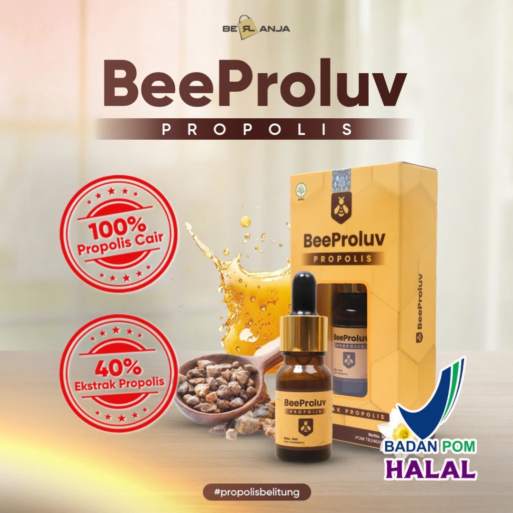 Obat Anosmia Herbal Ampuh Hilang Indra Penciuman Perasa Propolis BeeProluv Alami AMan Bpom Halal