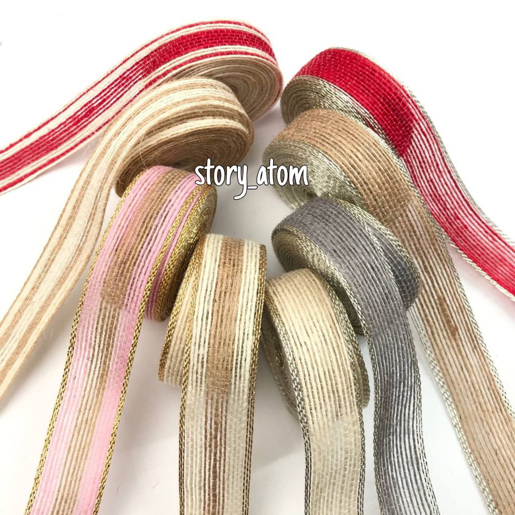 

1 YARD - 2.5 CM / PITA GONI LIS / PITA GONI LIS GOLD / PITA GONI LIS SILVER / PITA GONI NATURAL LIS