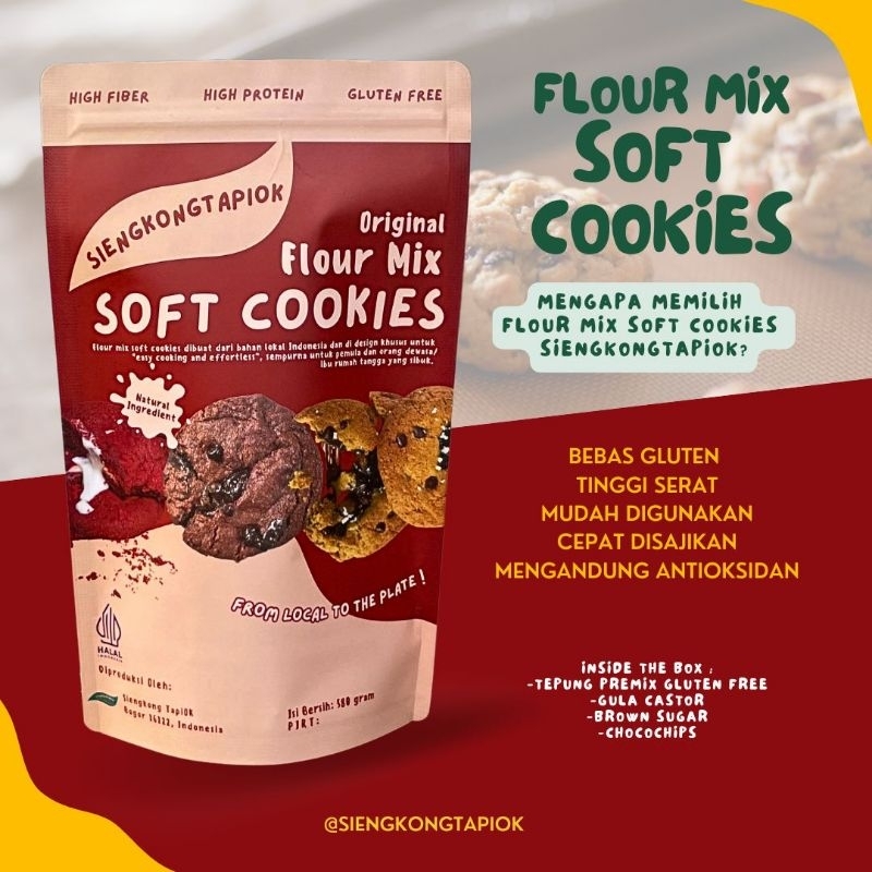 

TEPUNG GLUTEN FREE FLOUR MIX SOFT COOKIES