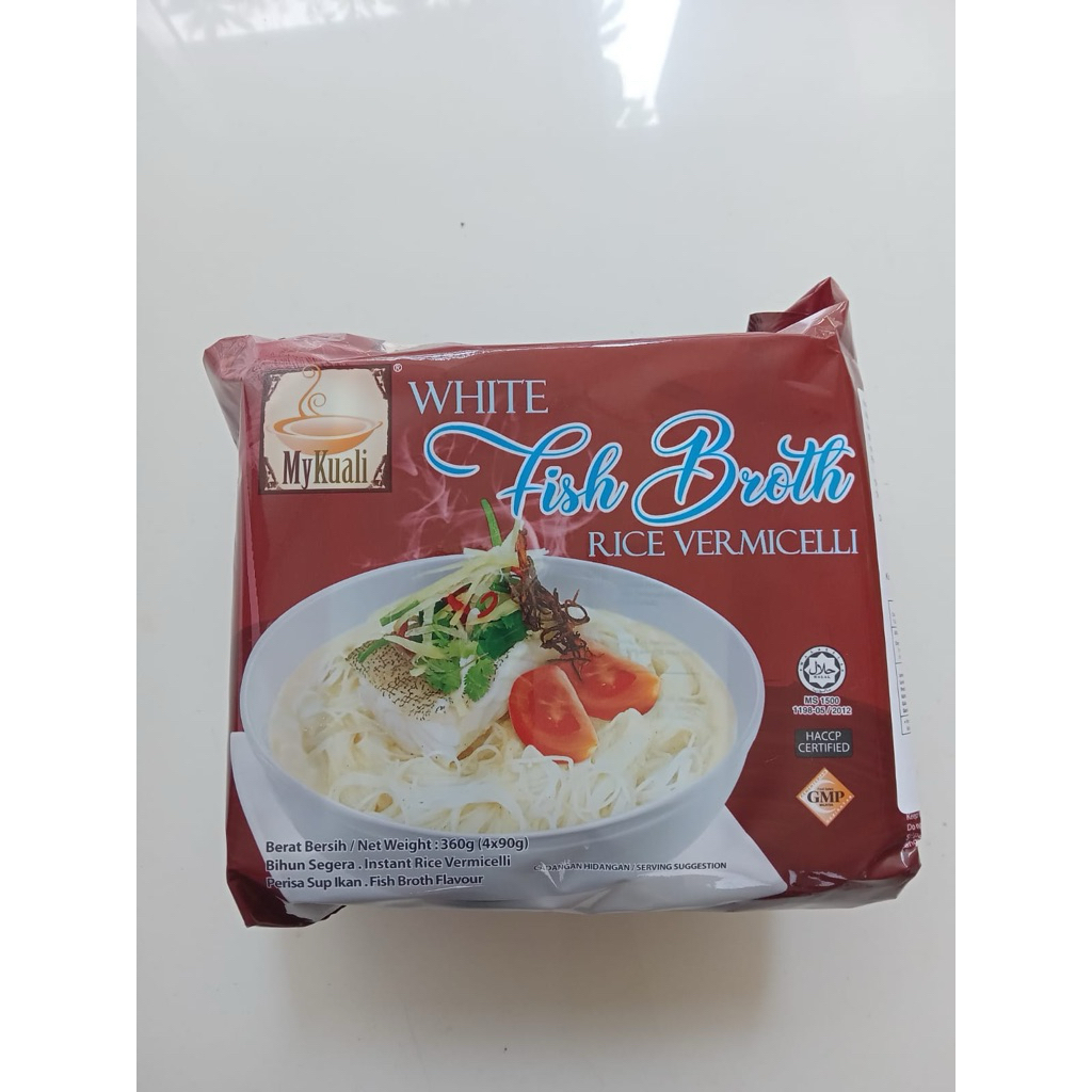 

White Fish Broth Rice Vermicelli (4x90g) Mykuali