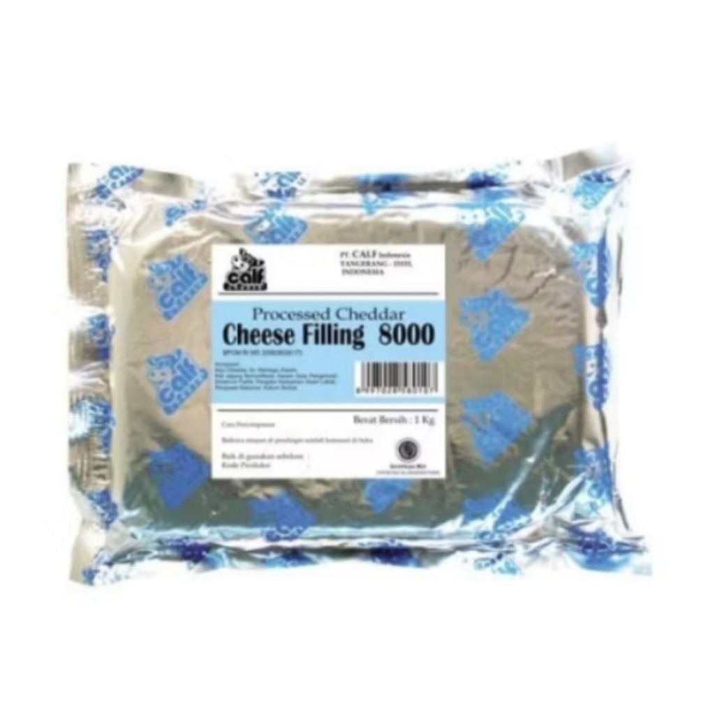 

CALF FILLING CHEESE 8000 KEMASAN 1 KG / FILLING CHEESE / ISIAN ROTI