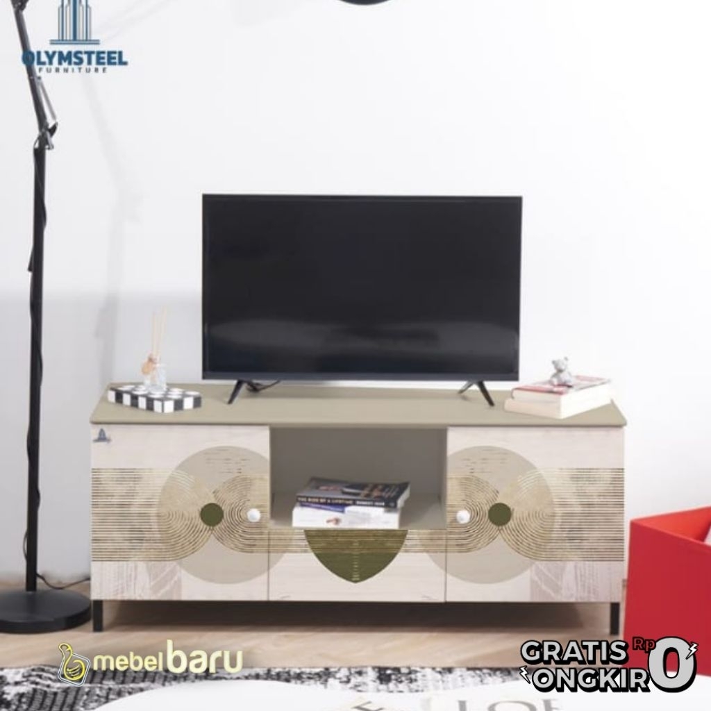 RAK TV BESI OLYMSTEEL 120/RAK TV BESI/MEJA TV/RAK TV MINIMALIS