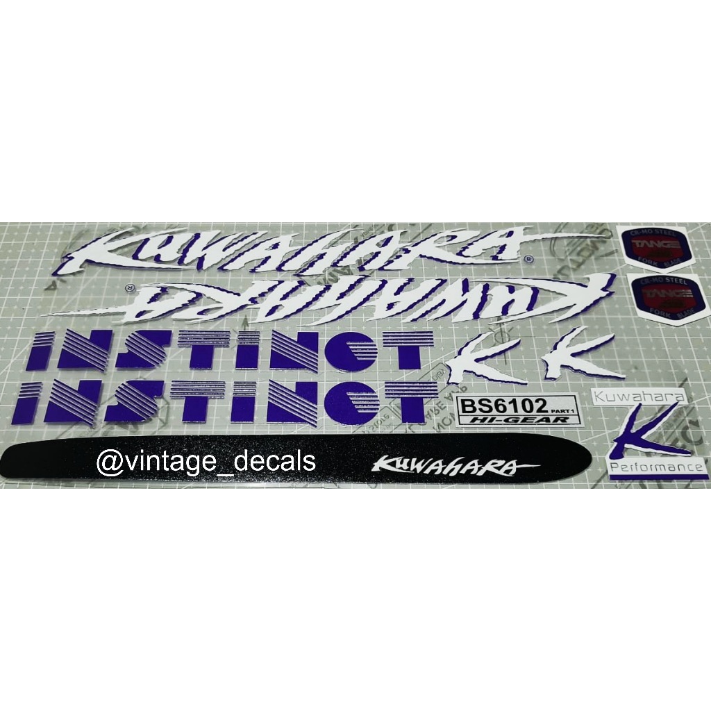 sticker decals replacement Kuwahara Instinct M40