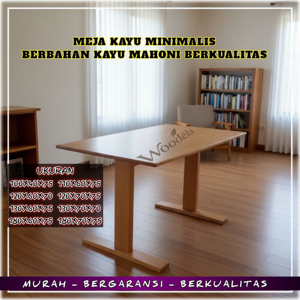 MEJA KAYU MINIMALIS,MEJA GAMING,MEJA KERJA,MEJA BELAJAR,MEJA SERBAGUNA 100X40X75