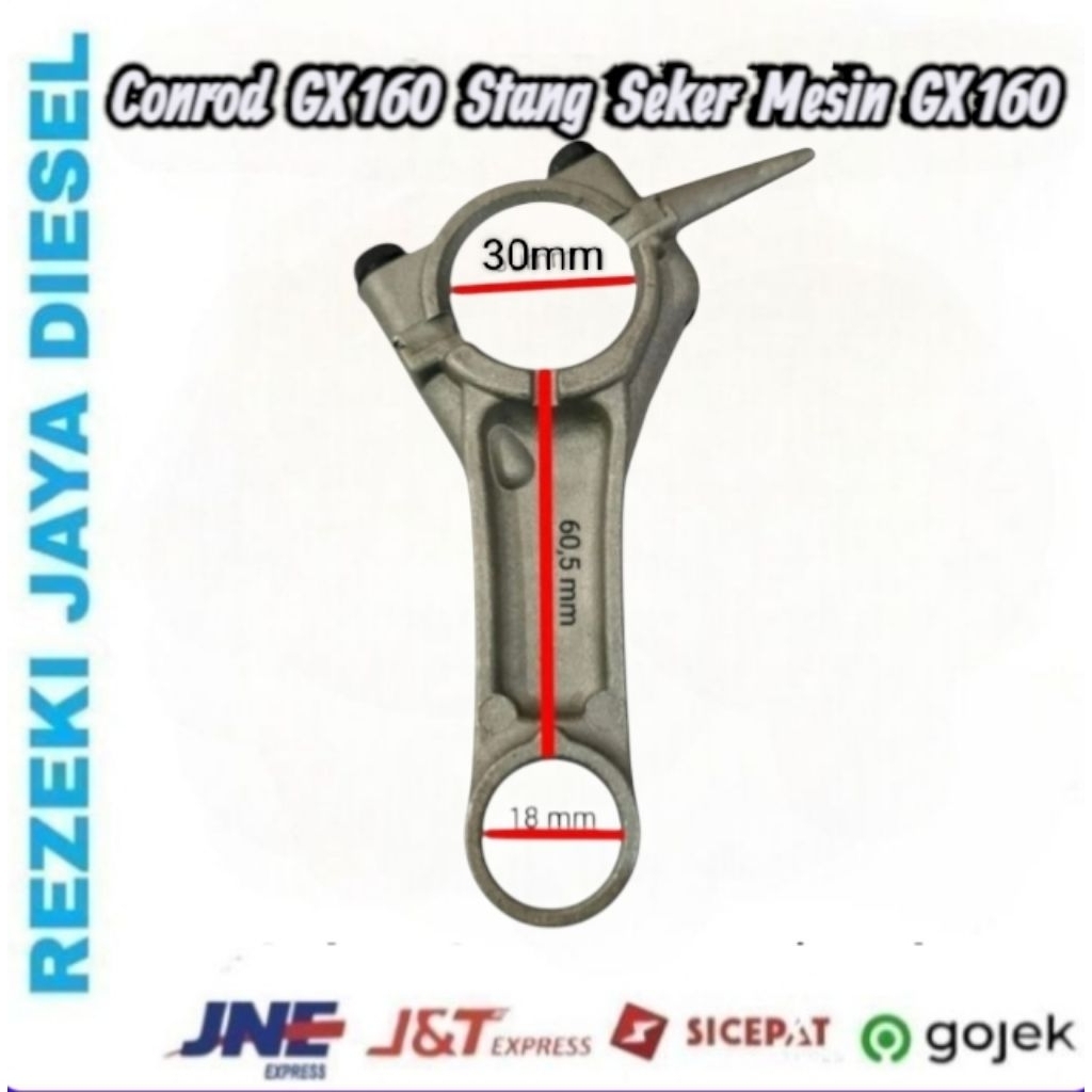 Conrod GX160 GX200 atau stang seker mesin GX160 GX200