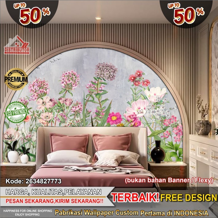 Wallpaper Dinding Custom Tema Tropical | Wallpaper Custom Dinding | Wallpaper Tropical | Wallpaper R