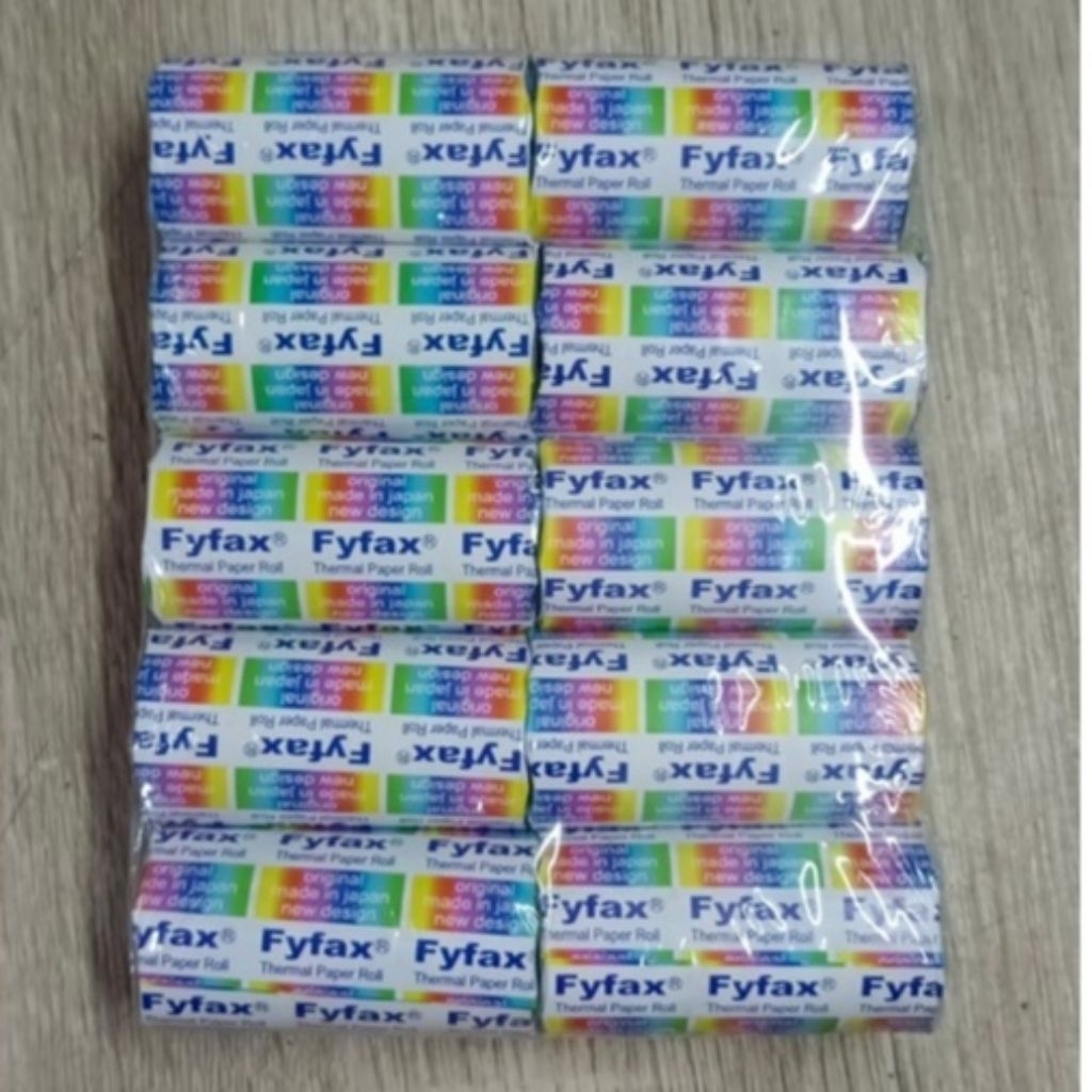 

ECER KERTAS THERMAL PER 1PCS STRUK PAPER ROLL FYFAX 57 x 30 & 57 x 48