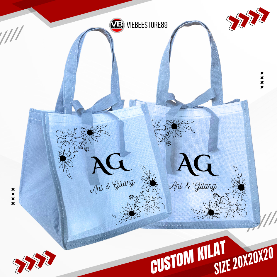 

FREE CUSTOM NAMA TAS HAJATAN MUAT BOX NASI ACARA WEDDING ULTAH KHITAN TERMURAH 20x20x20