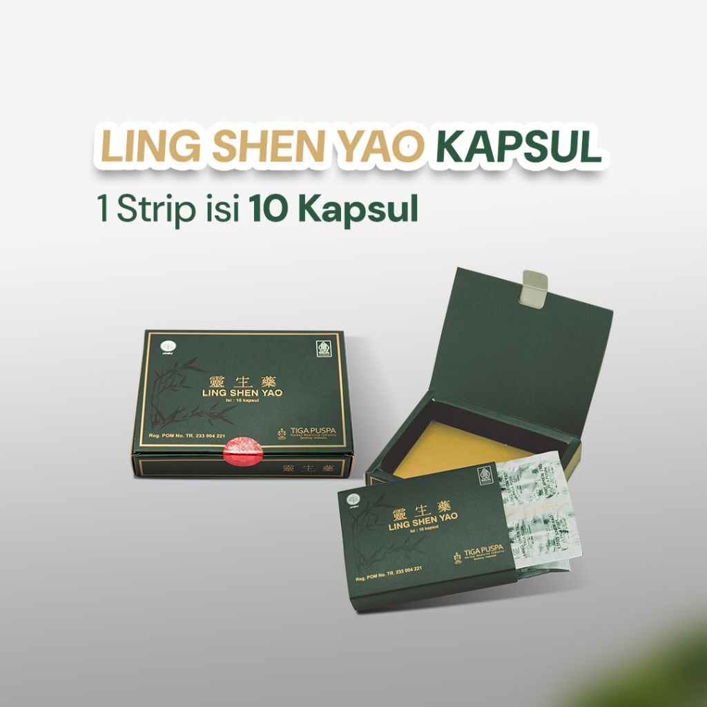

Paket 6 Strip LING SHEN YAO Kapsul - Herbal Alami bantu Cegah & Atasi Kista