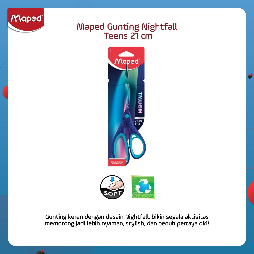 

Maped Gunting Nightfall Teens 21CM