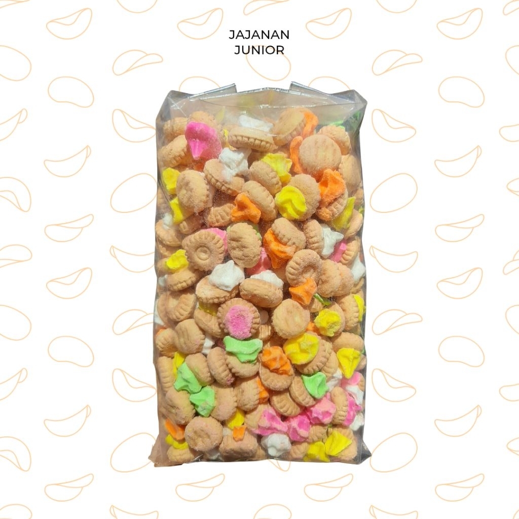 

Kue Kering Gem Rose / Gembros Warna Warni Manis Renyah 400 gram