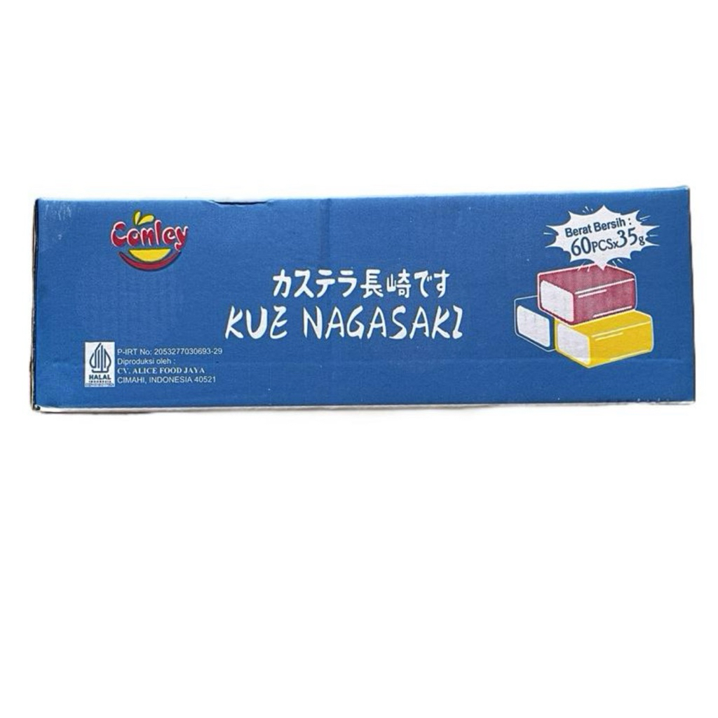 

Kue nagasaki 1 karton kardus isi 60 bungkus conley @35g Cookies Snack