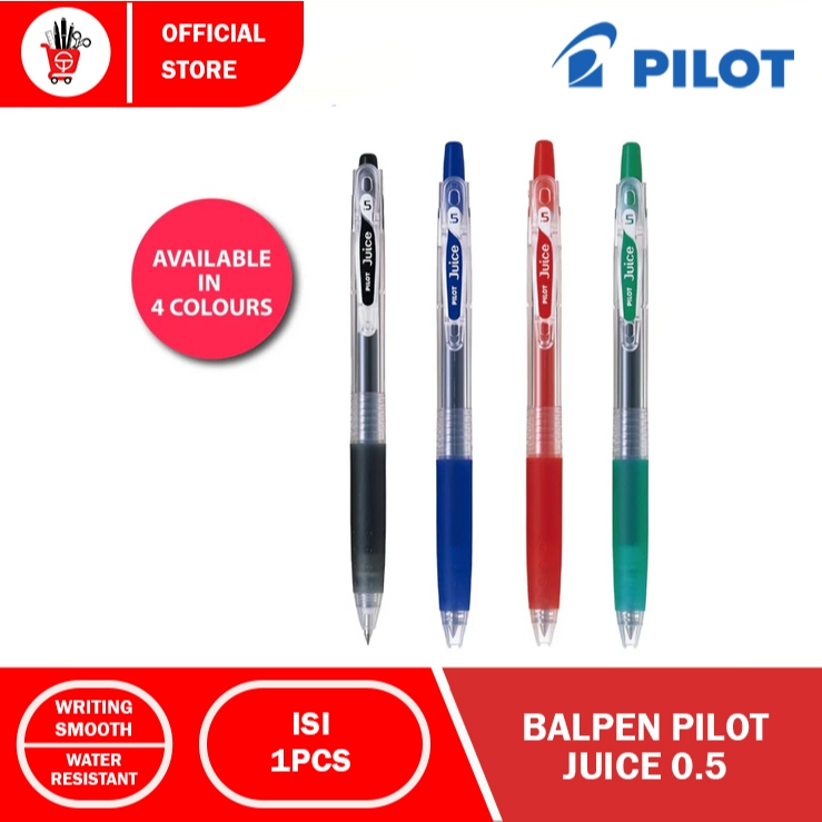 

BALPEN | PULPEN | GELPEN PILOT JUICE 0.5 HITAM - BIRU - MERAH - HIJAU - UNGU (1PCS)