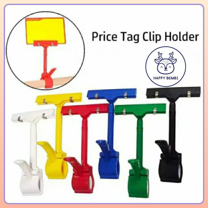 

Jepitan Label Harga Colorful 17cm Plastik Rotasi 360° / Jepit Price Tag Label