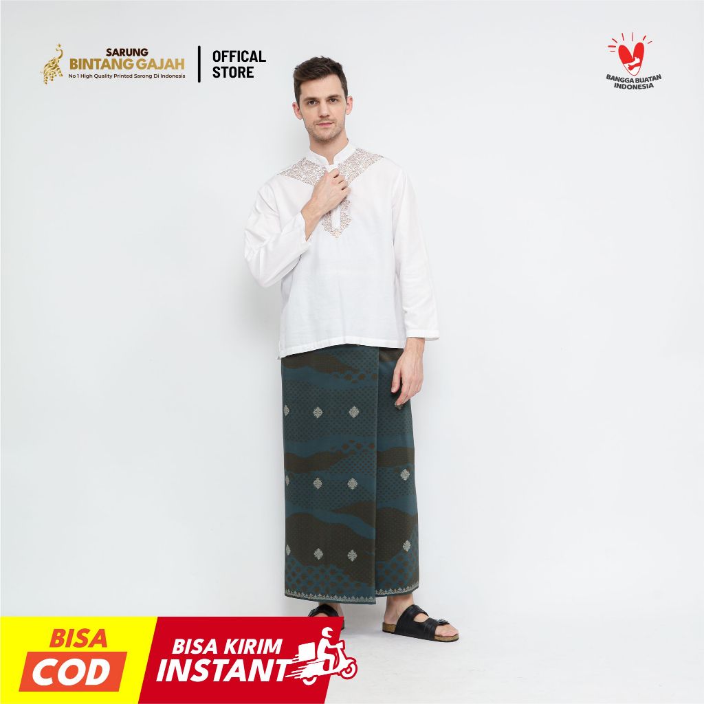 Sarung Bintang Gajah Onta Legenda US 5074 Motif Ornamen Tradisional