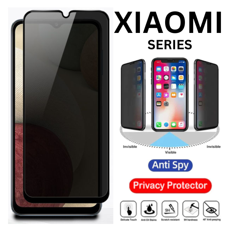 Tempered Glass Privacy Xiaomi Mi 10i 10T Lite 11i 11T 11X Poco F4 M2 M6 X3 X4 X5 NFC Black Shark 4 4