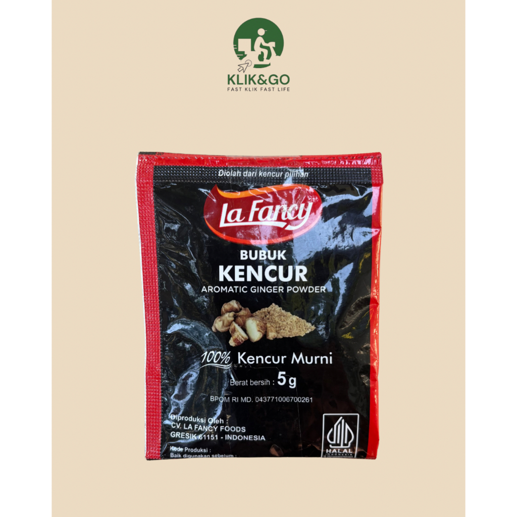 La Fancy Foods Kencur Bubuk 5gr Bubuk Kencur murni Bumbu Instan Kencur Bubuk Rempah Bubuk
