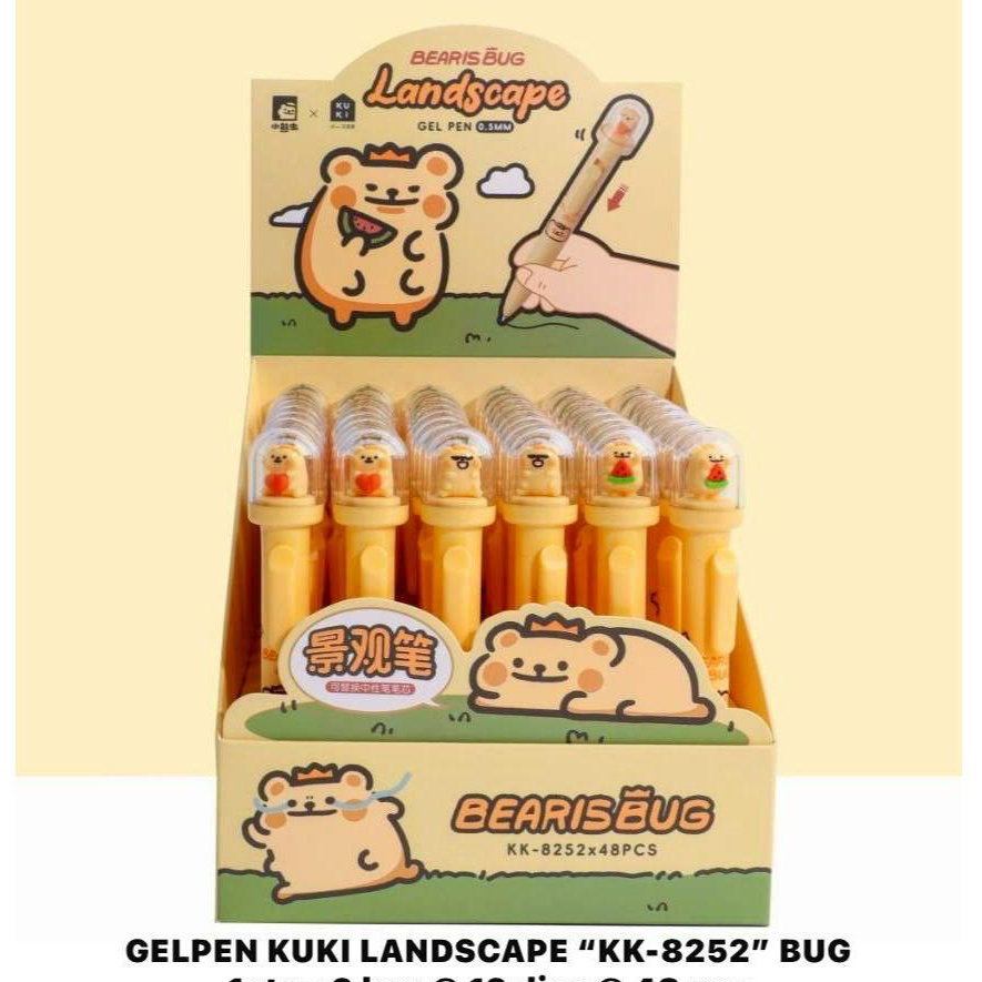 

[ PCS ] Gel Kuki Bearis Bug / Gel Kuki Landscape Fancy (KK-8252)