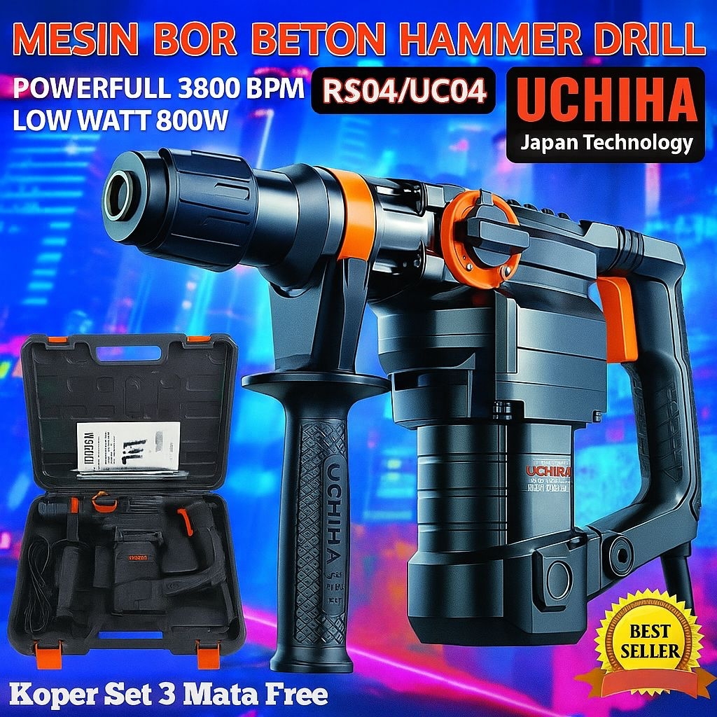 Mesin jack hammer bobok beton UCHIHA UC-04 Demolition hammer UC-04