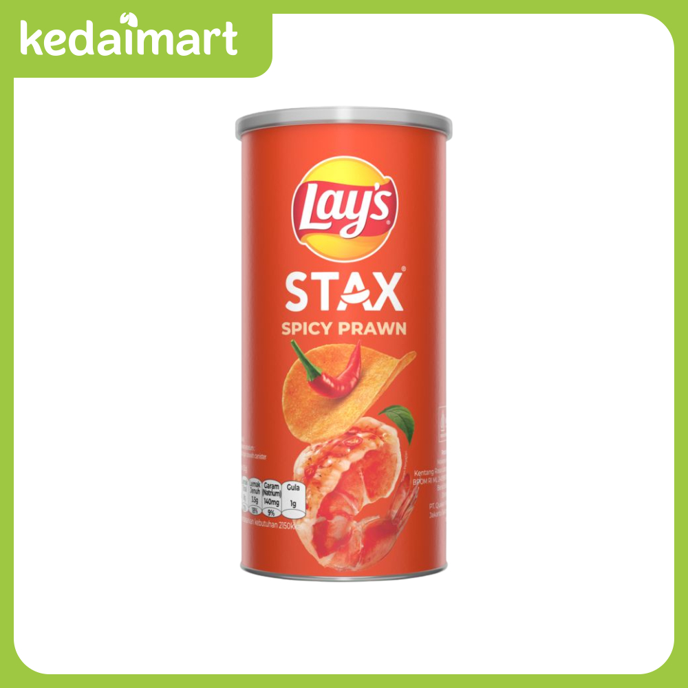 

Lays Stax Keripik Kentang Spicy Prawn 70 Gram