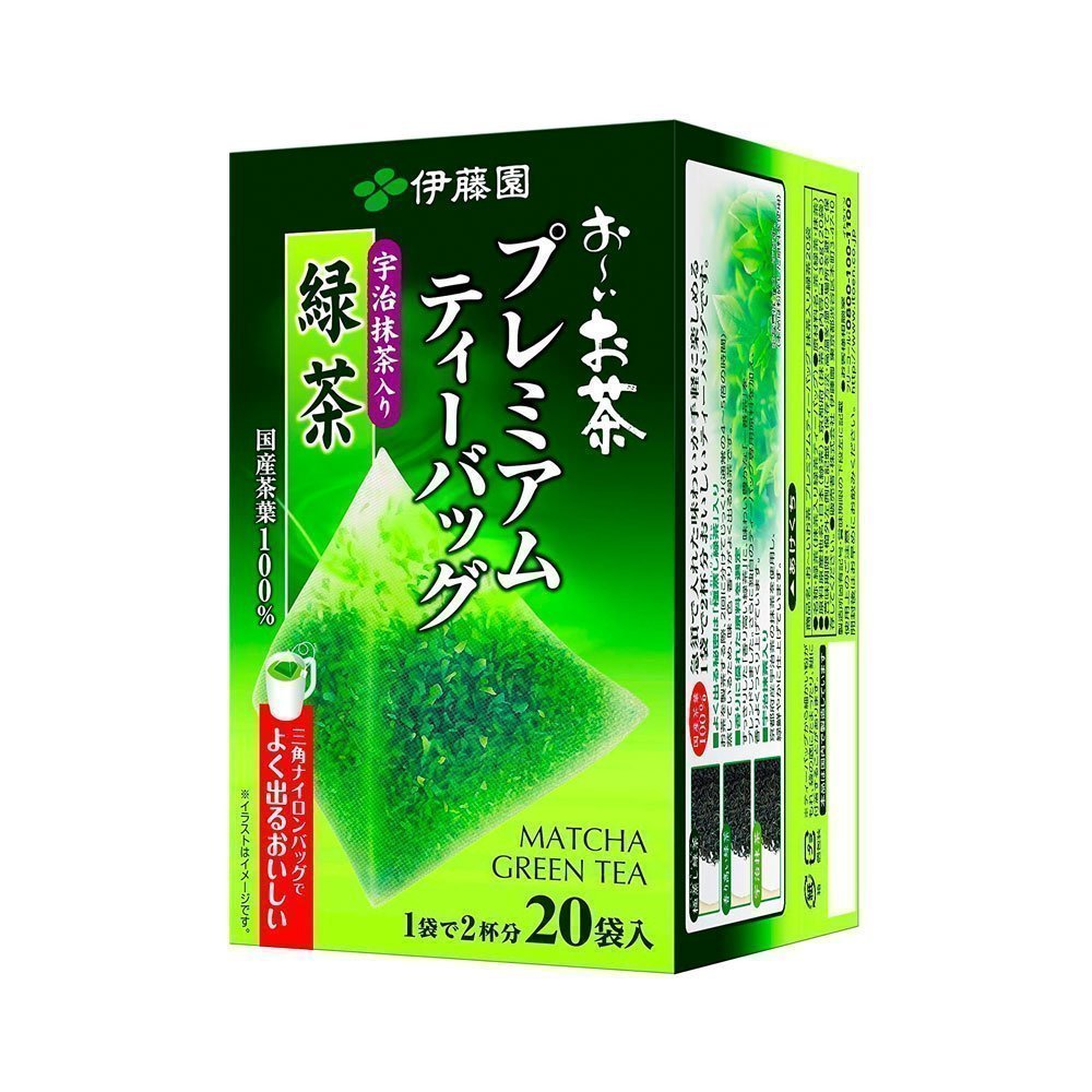 

ITOEN Ito En Matcha Green Tea Oi Ocha 20 Triangle Teabags Made in Japan 20 pieces