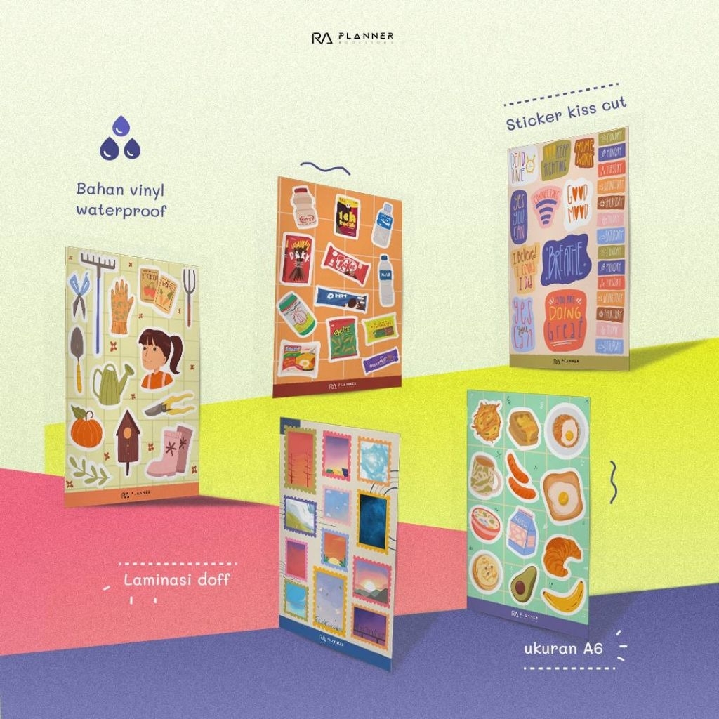 

RA STICKER KISS CUT 3.0 - 1 pc random - Vinyl - Laminasi Doff