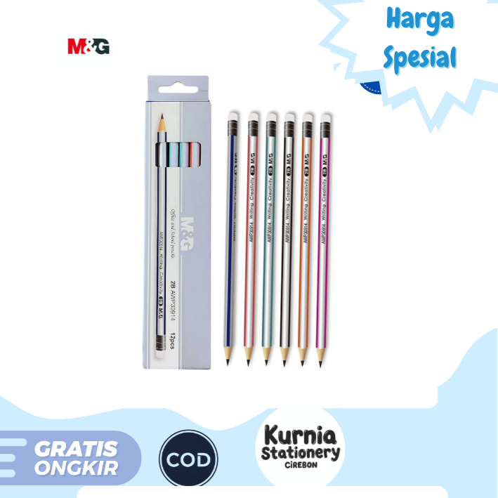

M&G Pencil Eraser 2B Triangel Shape / Pensil 2B AWP30914 (Satuan)