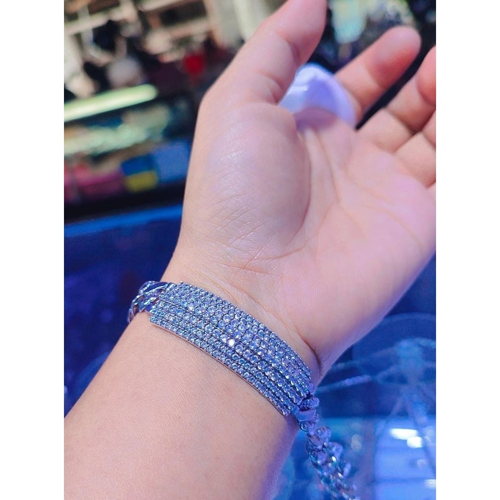 gelang plat tangga perak