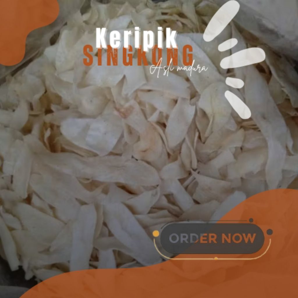 

Kripik Singkong Asli Madura 75 Gram Paket 10pcs, Kripik Camilan Manis Gurih Asin Pedas