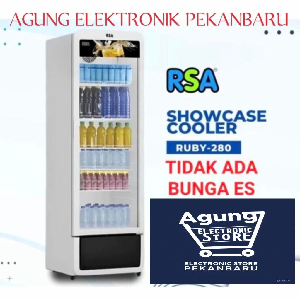 SHOWCASE RSA 5 RAK RUBY 280 HEMAT LISTRIK LOW WATT