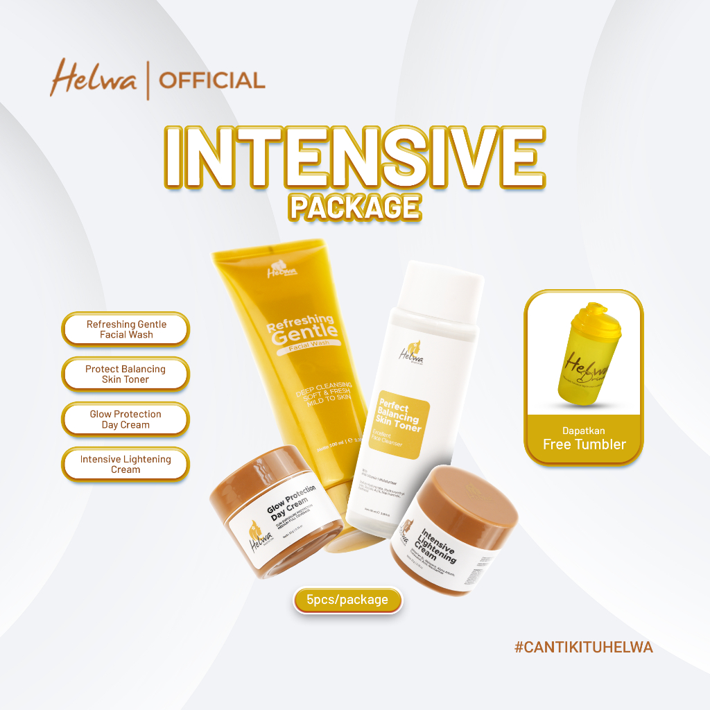 HELWA BEAUTYCARE Intensive Paket Perawatan Intensif untuk Kulit Wajah - Intensive Package Skincare I