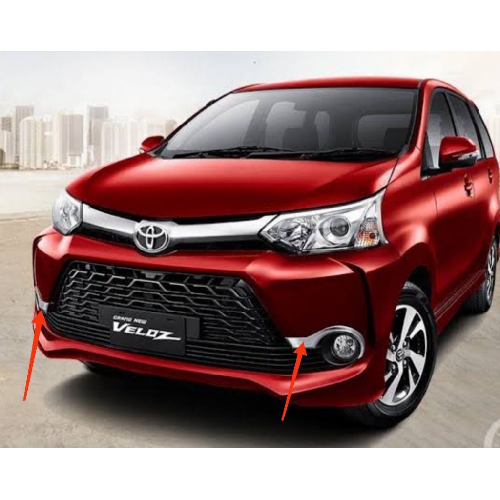 list foglamp cover foglamp toyota grand new avanza veloz 2017 original black glosy