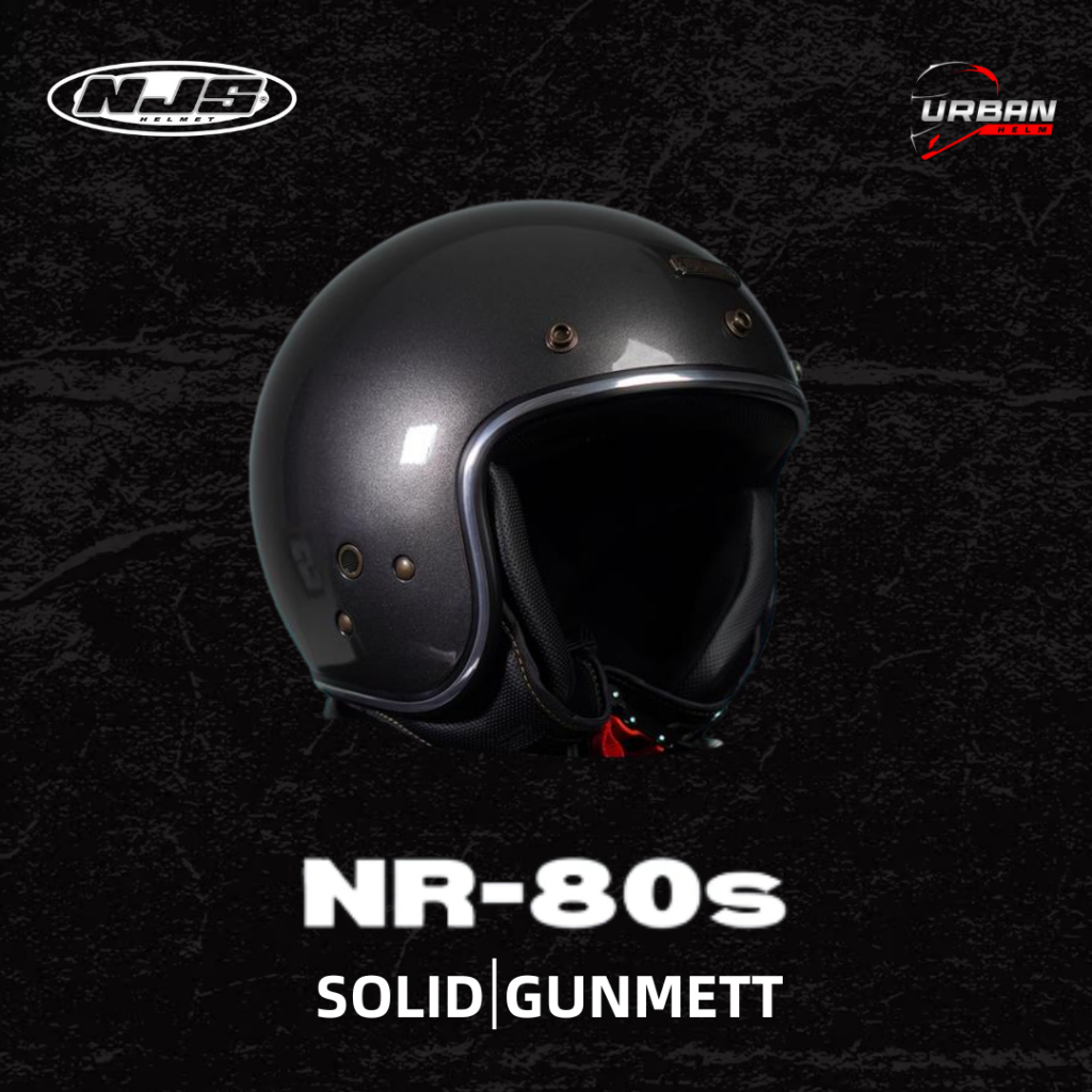 NJS NR80's Solid List Chrome - Helm Retro | Helm NJS | NJS Retro | Retro | NJS NR80S | NR80S POLOS |