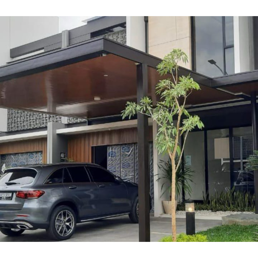 kanopi atap alderon + flapon pvc