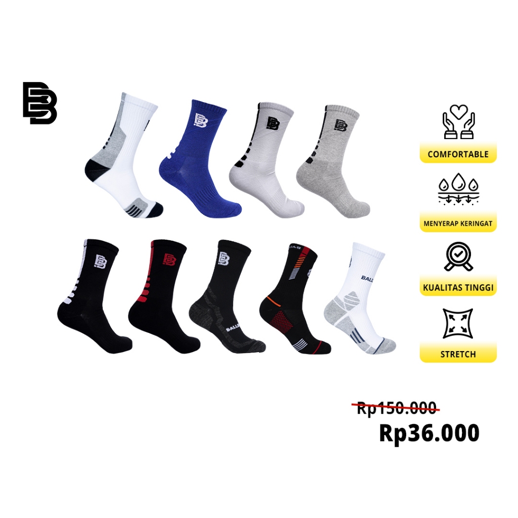 Kaki Basket BALLERBRO Kaos Kaki Basket BALLERBRO