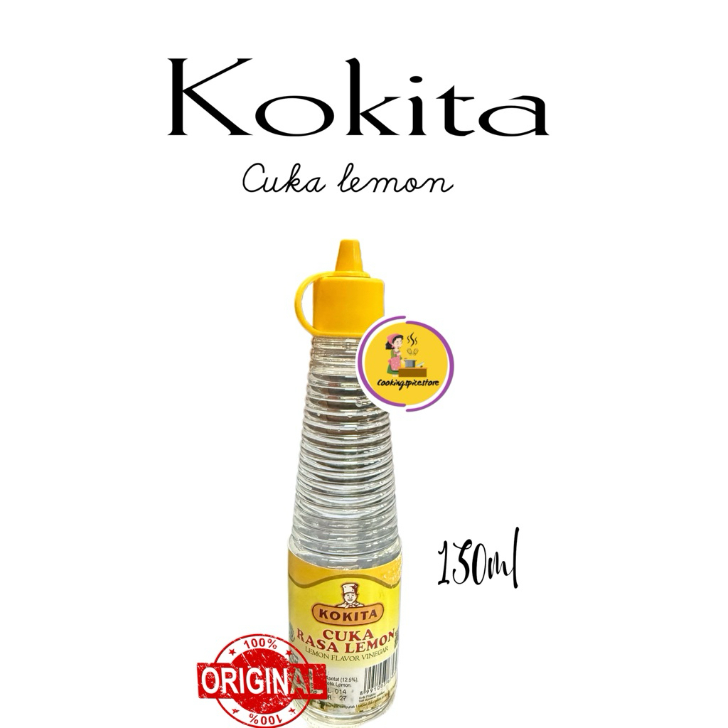 

Kokita Cuka Rasa Lemon 150ml – Cuka Masak Segar Asam Gurih Halal Original