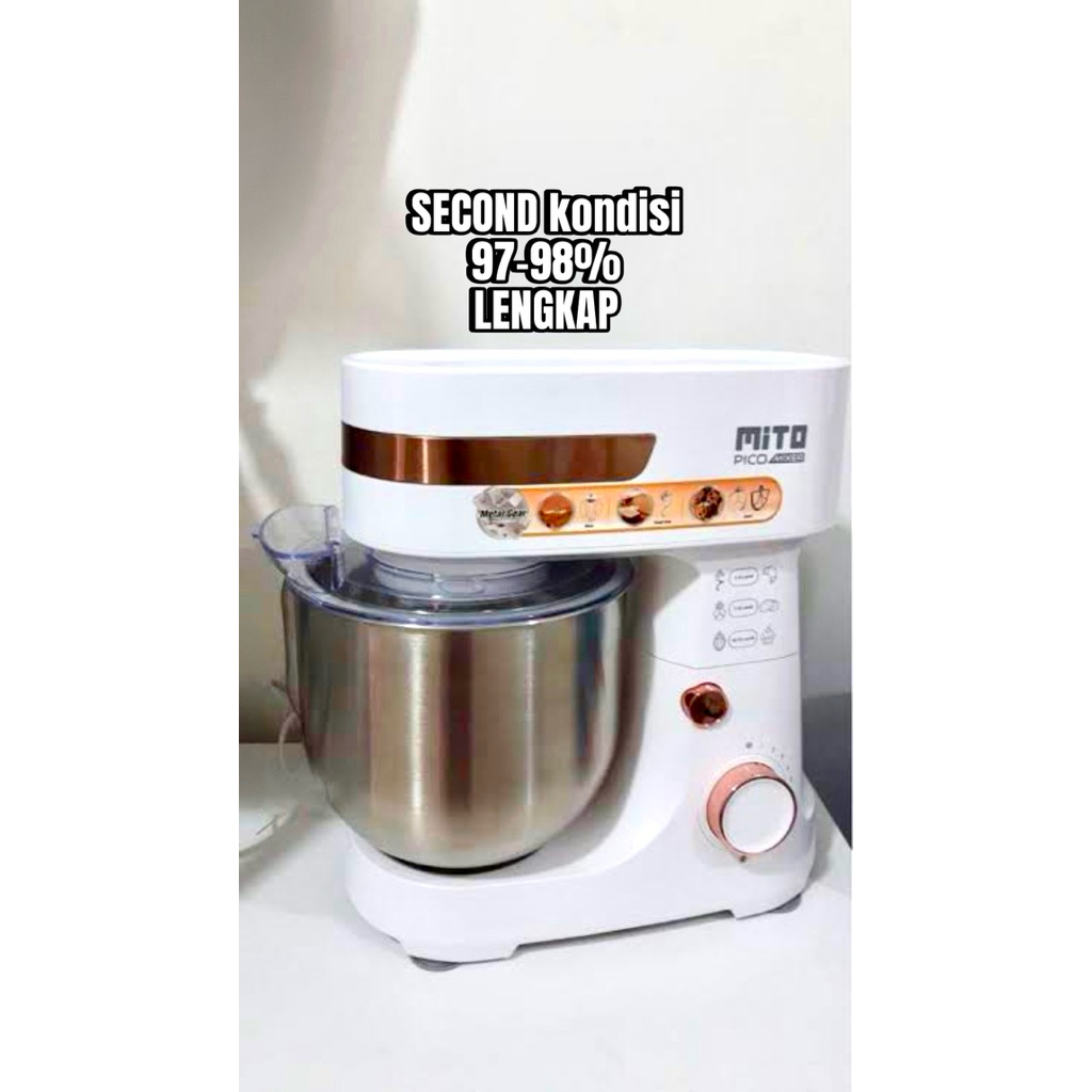 SECOND‼️MIXER MITO MX500 PUTIH LENGKAP (FREE Cetakan Donat 6cm)