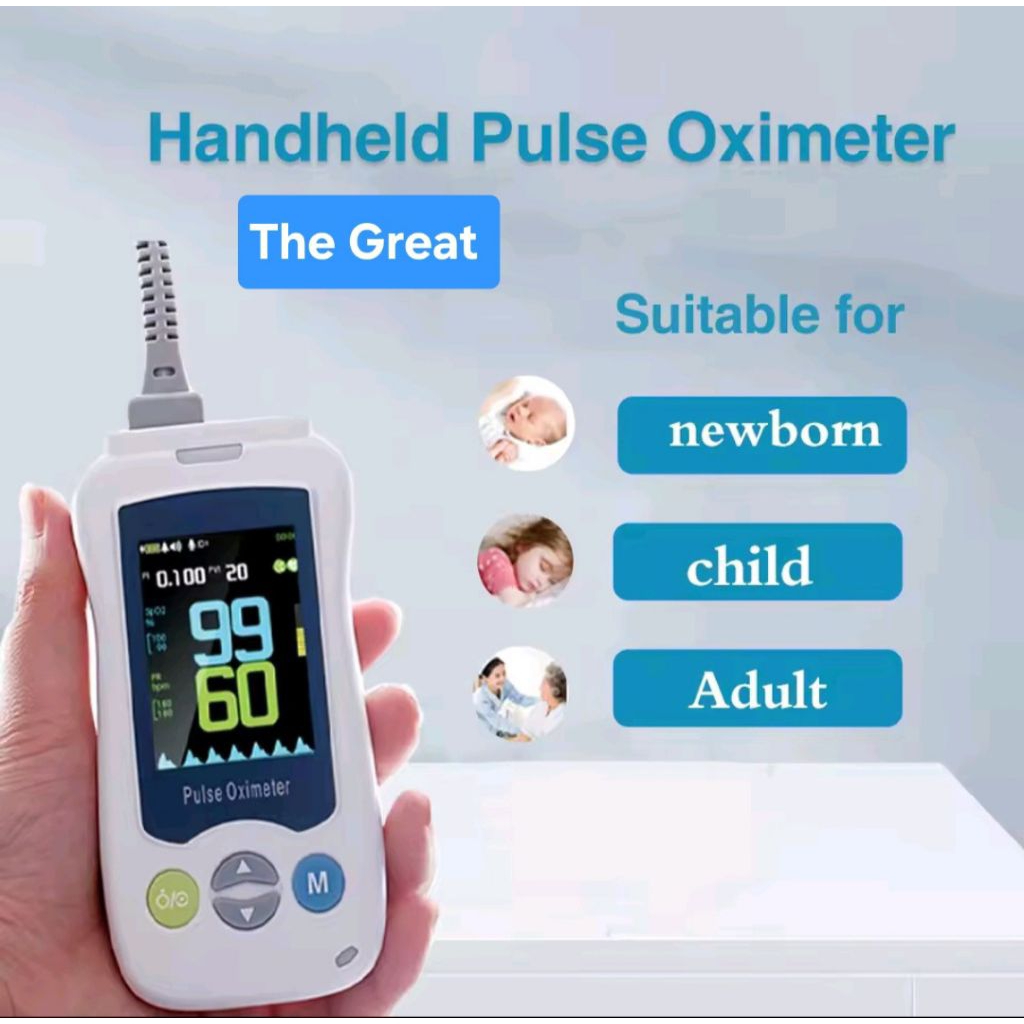 Handheld Pulse Oximeter SPO2 PR Oksimeter Bayi Anak Dewasa Medical Oximeter