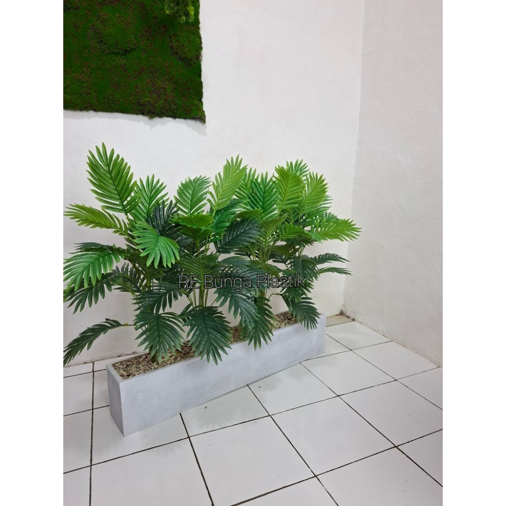 Pohon Partisi Palem Sekat Ruangan Bunga Hias Artificial Dekorasi Tanaman